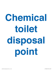 Chemical toilet disposal point